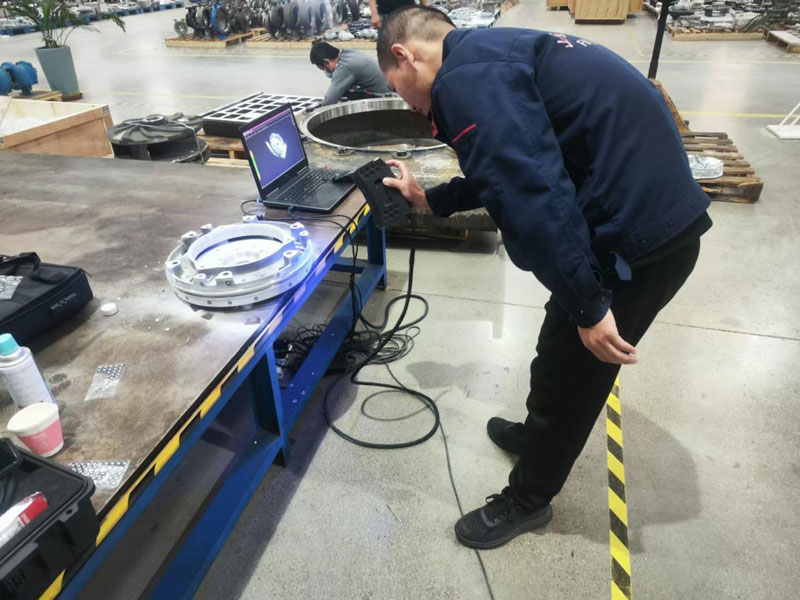 Quét laser 3D cho các bộ phận không gian bơm